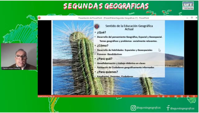 ACADÉMICO FACSEJ PARTICIPA EN DEBATES VIRTUALES SOBRE EDUCACIÓN GEOGRÁFICA DE LA UNIVERSIDAD DE TOCANTINS, BRASIL